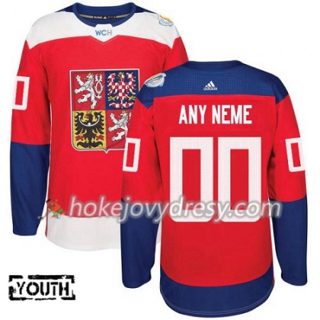 Dětské Hokejový Dres Česko Personalizované Světový pohár v ledním hokeji 2016 Červená